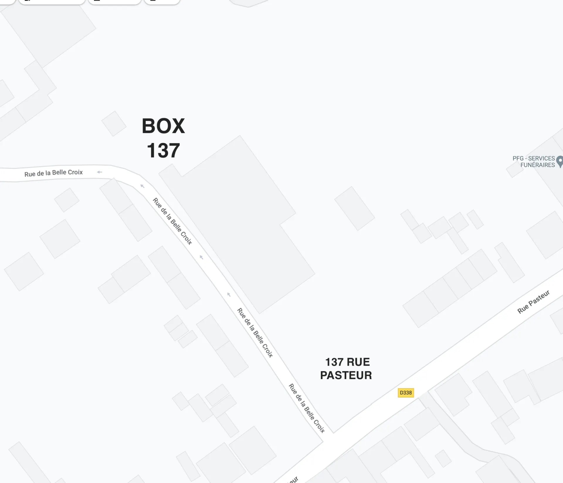 Plan d'accès : BOX 137, 137 rue Pasteur à Chauny